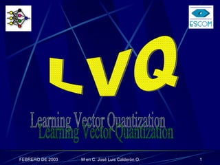LVQ Learning Vector Quantization 