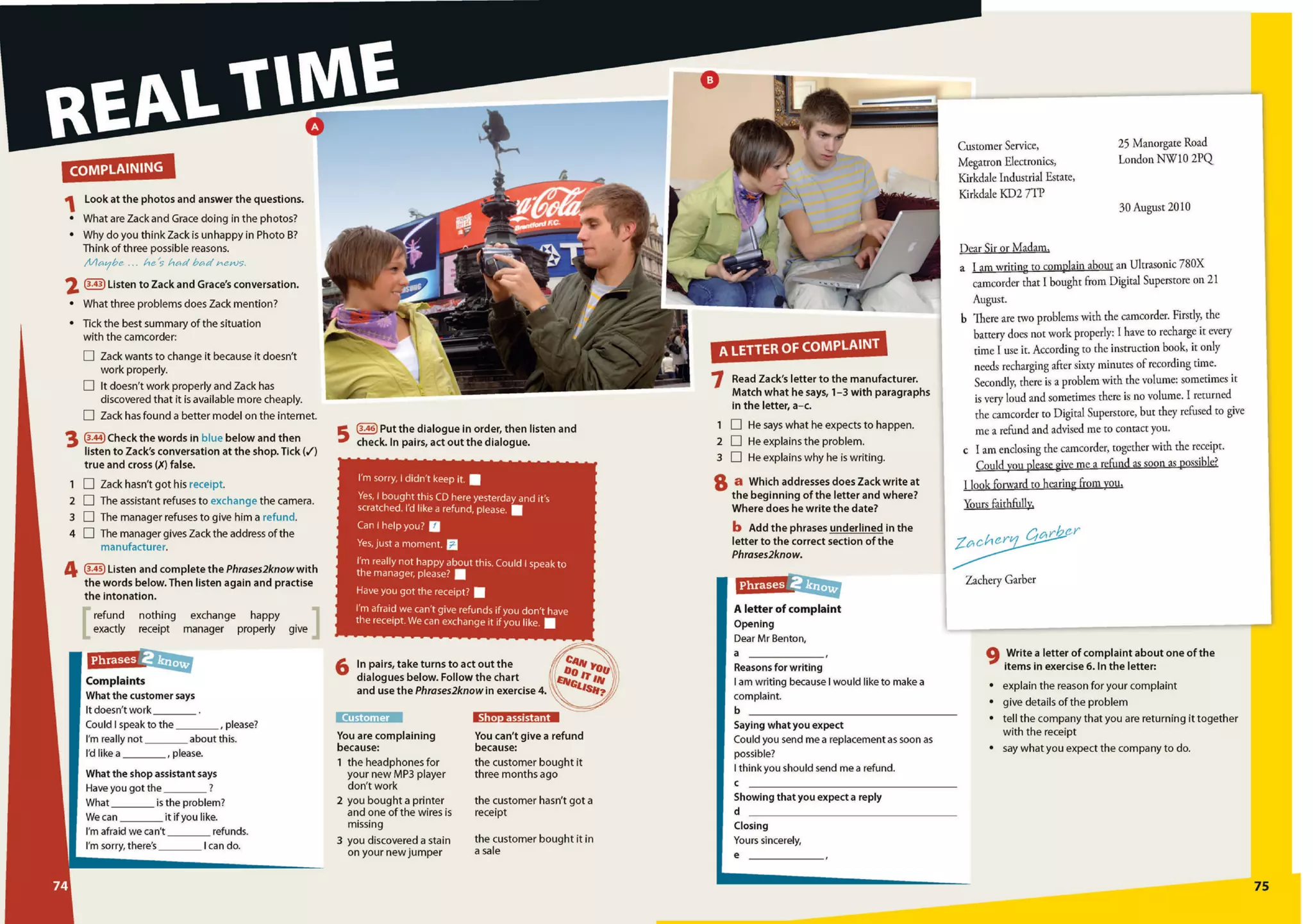 Real life pre intermediate student's book