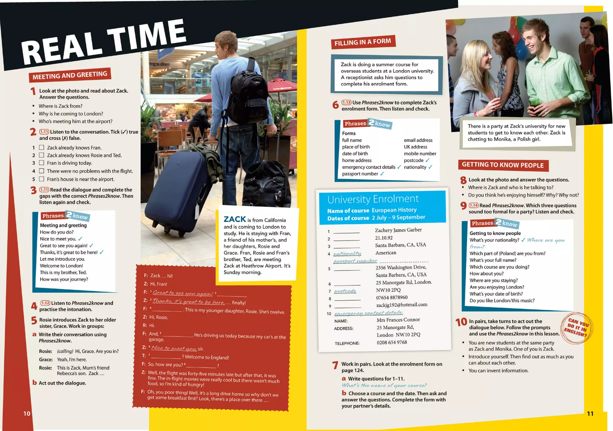 Real life pre intermediate student's book