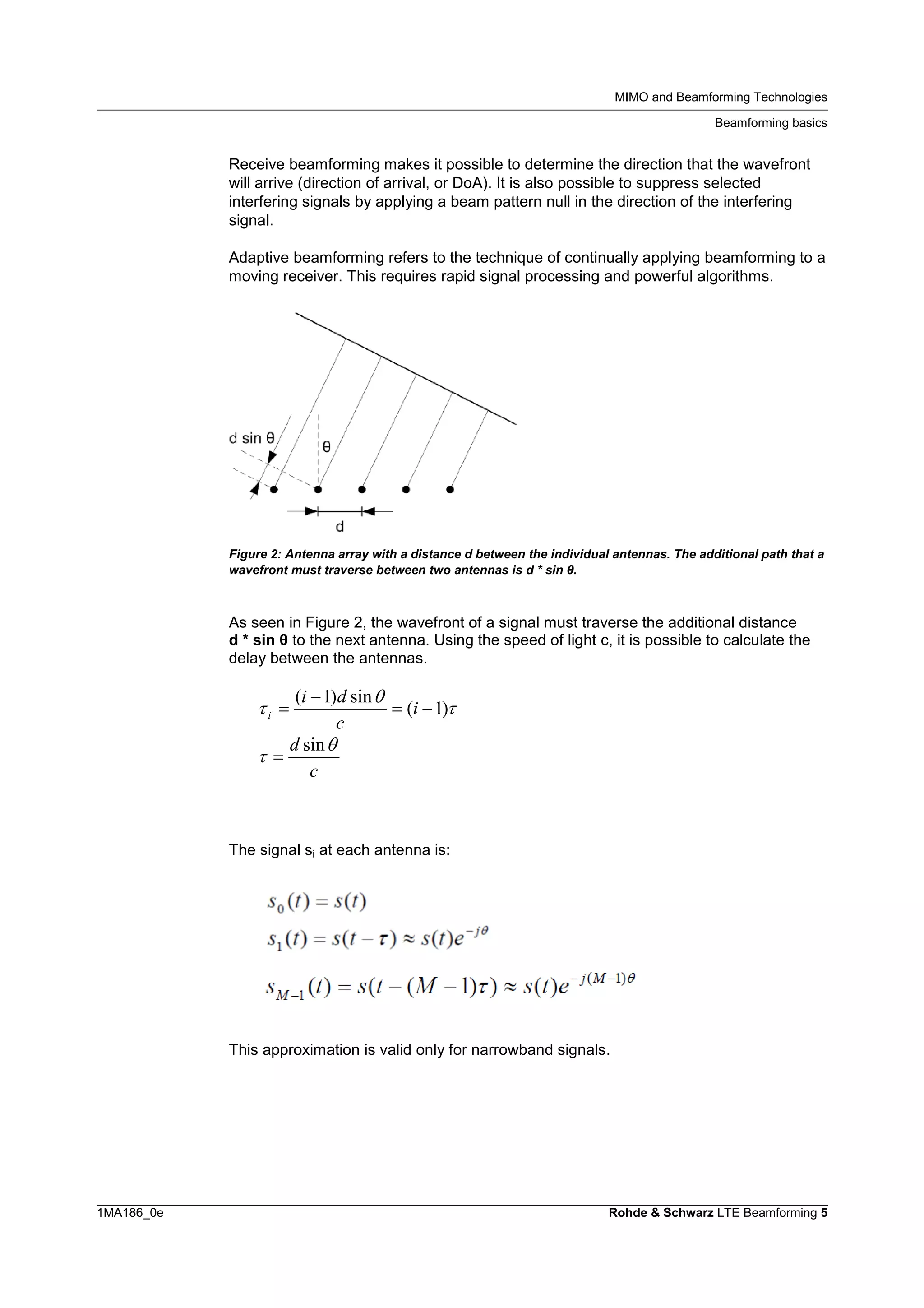 LTE Transmission Modes and BeamForming | PDF