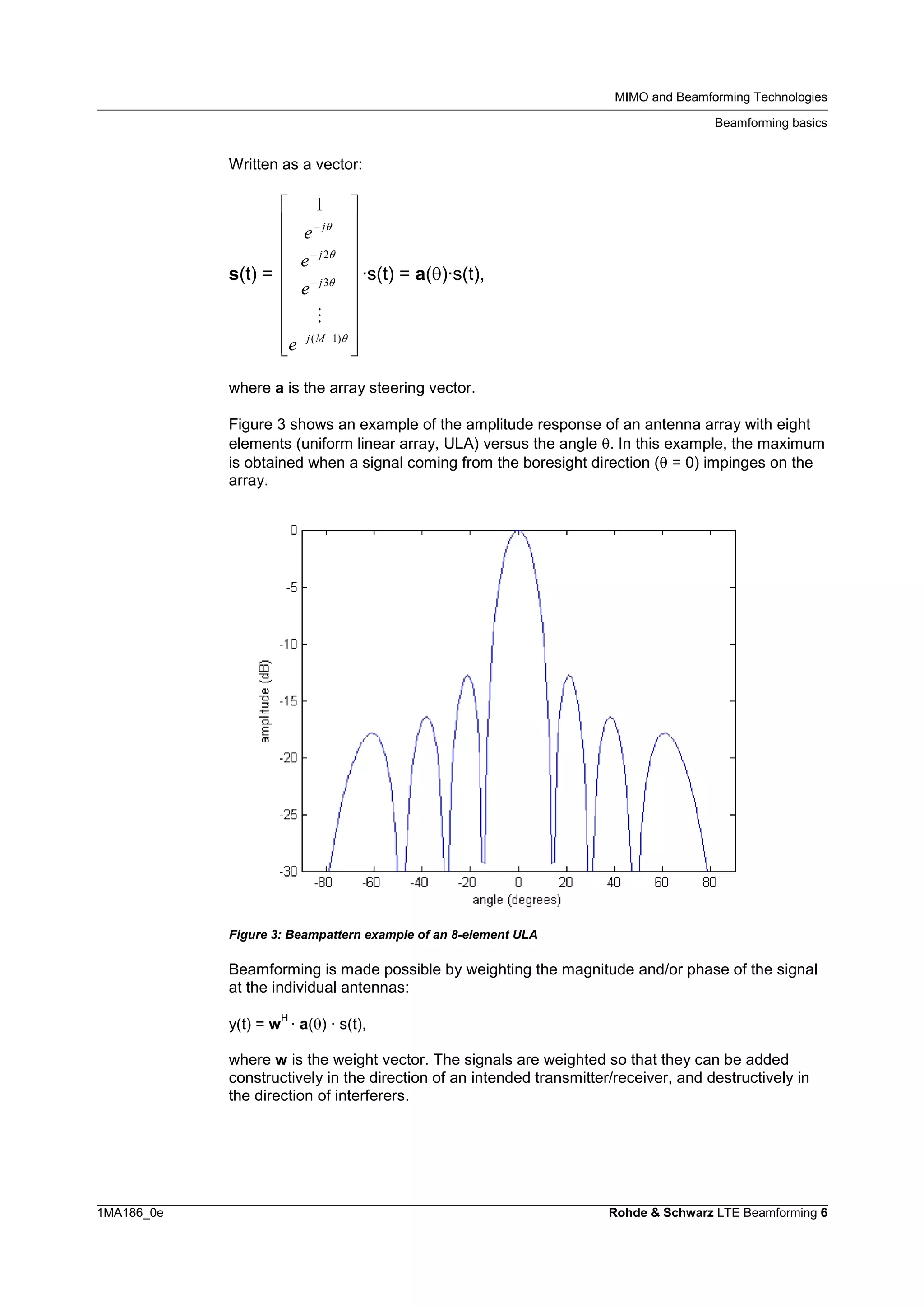 LTE Transmission Modes and BeamForming | PDF