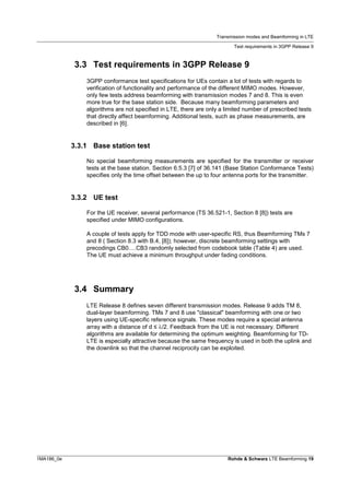 LTE Transmission Modes and BeamForming | PDF