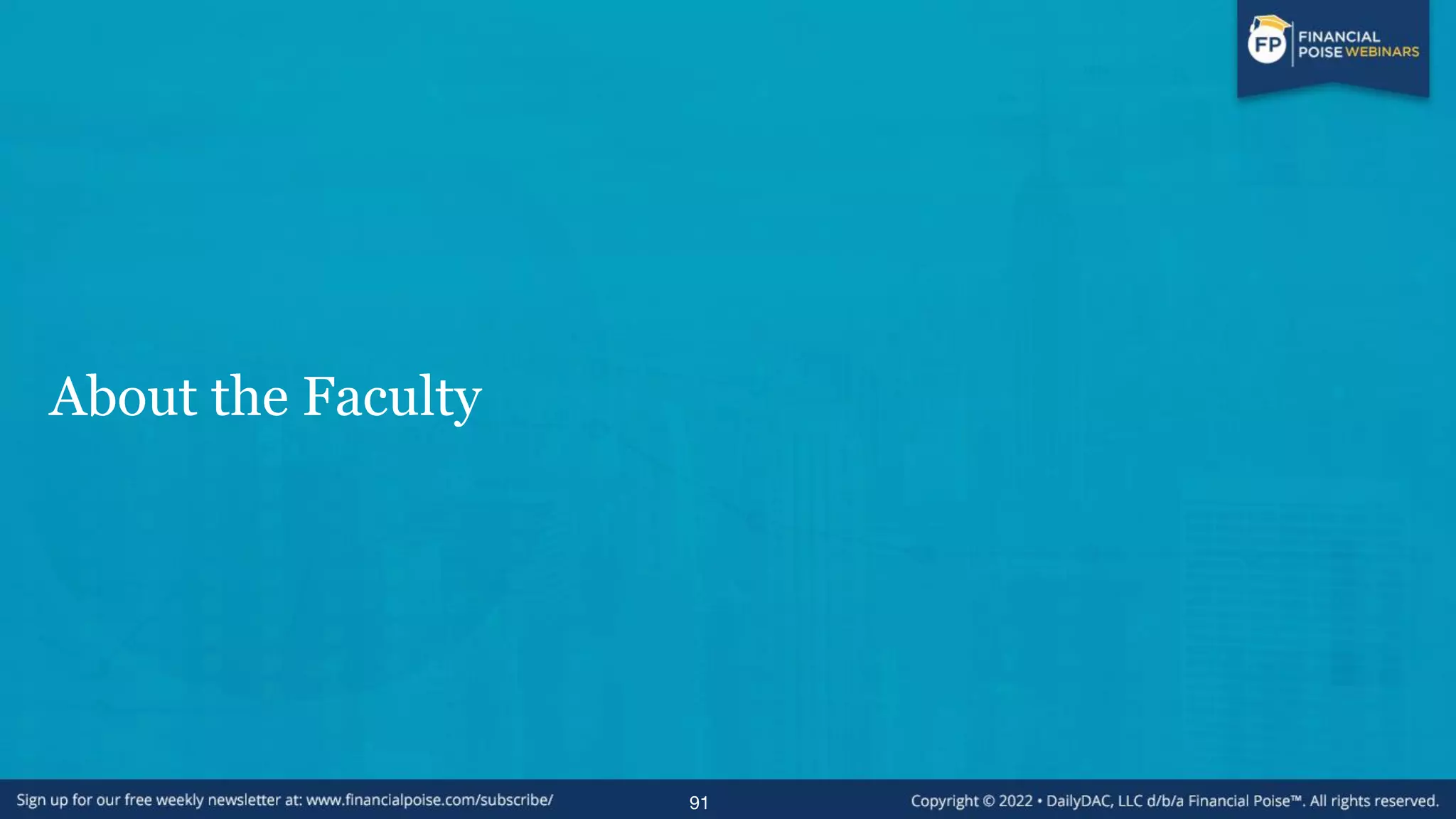 About the Faculty
91
 