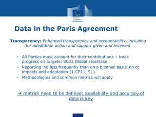 Role of data in Climate Change Adaptation - Maddalena Dali, DG CLIMA | PDF