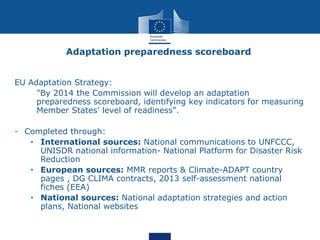 Role of data in Climate Change Adaptation - Maddalena Dali, DG CLIMA | PDF