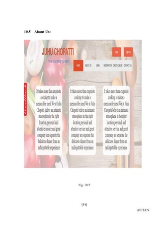[54]
AIET/CS
10.5 About Us:
Fig. 10.5
 