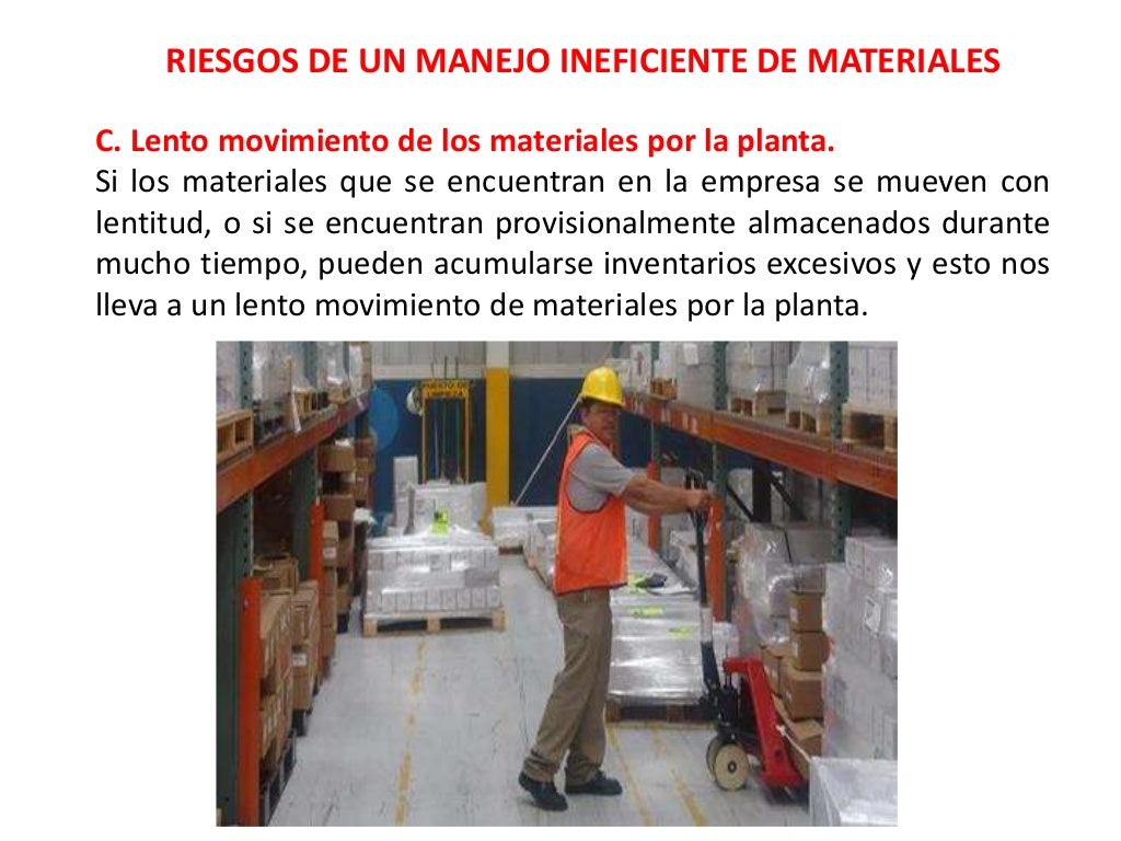 1) manejo de materiales