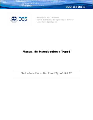 Introducción a Typo3 6.2+ 
 