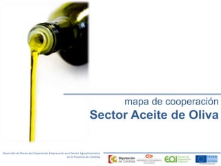Desarrollo de Planes de Cooperación Empresarial en el Sector Agroalimentario 
en la Provincia de Córdoba 
mapa de cooperación 
Sector Aceite de Oliva 
 