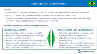 Food Systems Finance Advantage: Climate Smart Public Support - Martien van Nieuwkoop Agriculture Global Practice at the World Bank