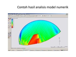 Contoh hasil analisis model numerik

 