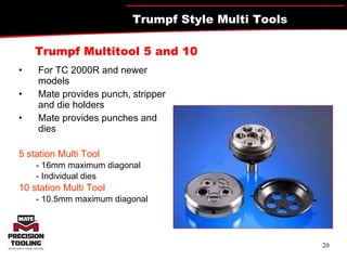 1 Mate Trumpf Tooling Line | PPT