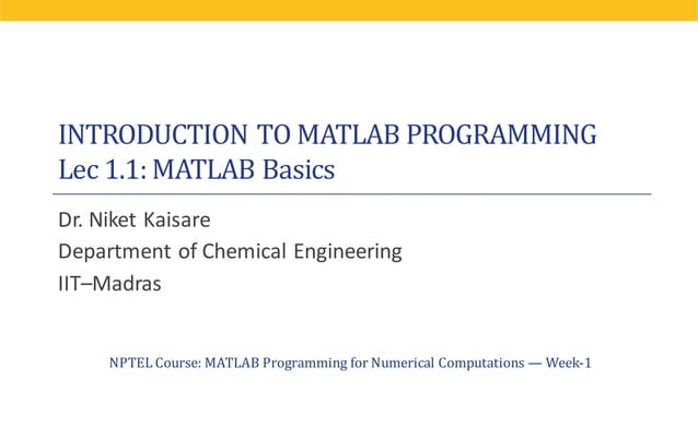 1 matlab basics | PPT