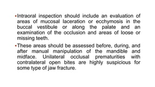 Lecture 1 maxillofacial trauma | PPTX