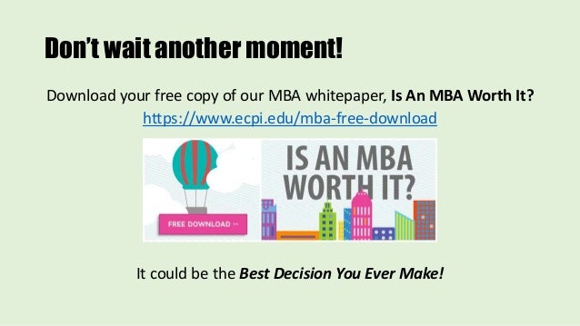 is an mba worth it