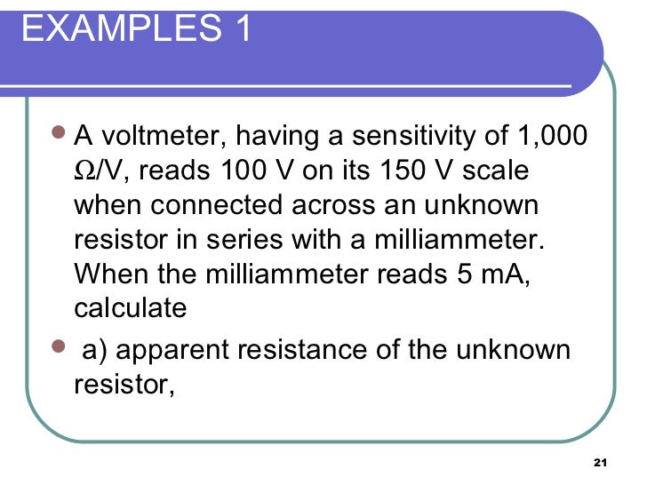 1 measurement and error