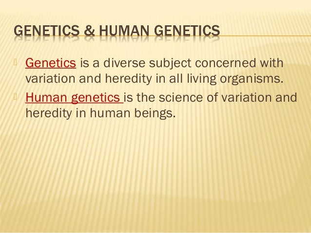 1 medical genetics