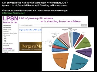 Modern taxonomy and classification of bacteria (RUS) | PDF