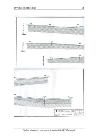 ESTUDIO GEOTÉCNICO 81 
Pabellón polideportivo en el campus Sescelades de la URV (Tarragona) 
 