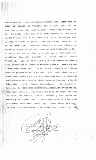 Regularizaciones Quillota