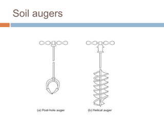Soil augers
 