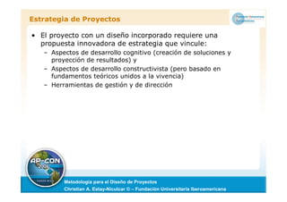metodologia para el diseño de un proyectos | PDF