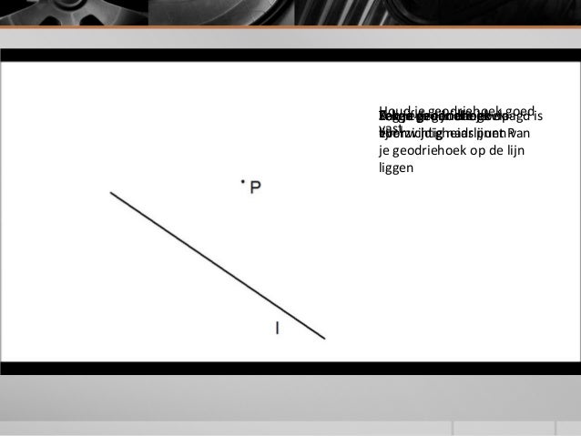 Evenwijdige lijnen en loodrechte lijnen