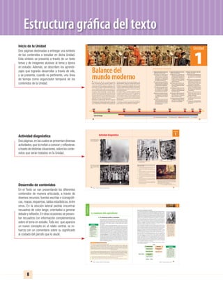 10
Balance del
mundo modernoA comienzos del siglo XX, la economía capitalista
había alcanzado una gran expansión, debido a los
avances de la Segunda Revolución Industrial. Como
consecuencia de ella se produjeron importantes cam-
bios sociales: la antigua sociedad estamental dio paso
a una sociedad de clases, según la cual, el mérito y la
riqueza condicionaban el status social de las personas.
Las nuevas clases, proletariado y sectores medios,
irrumpieron en el escenario político, haciendo valer sus
derechos. Muchos pensadores de la época rechazaban
los planteamientos de una sociedad burguesa que se
enriquecía gracias a la explotación de los trabajadores
asalariados. Nacía así el movimiento obrero.
Por otro lado, el cambio de siglo –XIX al XX– vio nacer la
producciónyelconsiguienteconsumomasivo,delamano
conlapublicidad.Laexpansióndelconfort,elempleodel
ocio y el tiempo libre se manifestó en la popularización
delteatroylosdeportes.Elnacimientodeltelégrafo,ymás
tarde del teléfono, mejoró las comunicaciones entre las
personas que se encontraban separadas espacialmente.
Porúltimo,elsurgimientodelafotografíaydelcineayudó
a registrar y grabar visualmente distintos acontecimientos
y fenómenos para la posteridad, ampliando los registros
de la memoria histórica.
En el plano político, el mundo occidental se dividía
en imperios y gobiernos de corte liberal (monarquías
constitucionales o parlamentarias y repúblicas), los
cuales mantenían entre sí una gran competencia polí-
tica, económica y territorial, que se tradujo en alianzas
diversas y en el desarrollo de una carrera armamentista
sin precedentes.
A lo anterior se sumaron el crecimiento demográfico
y los masivos procesos migratorios transoceánicos,
potenciados por la revolución de los transportes.
1850 1860 1870 1880
Línea de tiempo
1
11
I. Respectodelcapítulomadurezdel
capitalismo, buscamos que:
a) Conozcas los cambios que se
desarrollan en la actividad in-
dustrial, ligados al desarrollo
tecnológico, a la organización
del trabajo y a la concentración
del capital y la producción.
b) Comprendaslaexpansióndemo-
gráfica en Europa en la segunda
mitaddelsigloXIX,identificando
los factores que la impulsaron.
c) Identifiqueselcrecimientourba-
noafinesdelsigloXIXycomien-
zos del siglo XX, y los cambios
que presentan las ciudades,
respecto de épocas anteriores.
d) Reconozcas y valores el desarro-
llo de los medios de transporte
y su influencia en los procesos
migratorios internos y transo-
ceánicos.
e) Conozcas las nuevas formas de
vida que adopta la burguesía, y
cómoestasincidenenunmayor
desarrollodelasartes,losdepor-
tes y la vida social.
II. Respectodelcapítulomovimiento
obrero, buscamos que:
a) Relaciones las condiciones de
vidadelostrabajadoresdespués
de la Revolución Industrial, y el
surgimiento de movimientos
sociales y políticos, orientados
a apoyarlos y reivindicar sus
derechos laborales.
b) Distingas entre socialismo utó-
pico y científico, destacando la
importancia política que adqui-
riera el último.
c) Establezcas las diferencias entre
marxismo y anarquismo, y sus
proyeccioneseneldesarrollodel
movimiento obrero.
d) Conozcaslasdiferentesposturas
ideológicas que se generaron
para solucionar el problema
obrero o cuestión social.
e) Valoreslosavancesestablecidos
en legislación laboral, y reflexio-
nes sobre las condiciones que
presentan en la actualidad.
III. Respecto del capítulo imperialis-
mo, buscamos que:
a) Relaciones el Imperialismo con
los nacionalismos desarrollados
en Europa en el curso del siglo
XIX.
b) Reconozcas que la Revolución
Industrial, y la necesidad de ma-
terias primas y mercados, cons-
tituyeron factores claves para
comprender el Imperialismo.
c) Identifiques las principales po-
tencias imperialistas, sus po-
sesiones, y la institucionalidad
desarrollada para administrar
sus territorios.
d) Evalúes y reflexiones sobre las
proyecciones que tuvo la ex-
pansión imperialista sobre los
pueblos colonizados.
e) Compares y analices la situa-
ción de América Latina durante
ese período.
f) Conozcas las nuevas potencias
imperialistas que surgen a fines
del siglo XIX.
1890 1900 1910 19201915
Migraciones transoceánicasDesarrollo del capitalismo industrial Movimiento obrero Imperialismo
12
I Medio / Historia, Geografía y Ciencias Sociales
Actividad diagnóstica
Niños inmigrantes en los Estados
Unidos a comienzos del siglo XX.
Fuente: The National Archives.
gob/press.
Obrero norteamericano durante la
construcción de los grandes rasca-
cielos en la ciudad de New York.
13
La Historia del Cine es, literalmente, la historia de luces y sombras proyec-
tadas para crear una ilusión. En 1895 en Paris, Francia, los hermanos
Lumière emplearon por primera vez el término cine, que en sus inicios tuvo
el nombre “Lumière” en honor a sus inventores.
Afiche de propaganda del cinematógrafo Lumière, 1895.
Fuente: http://www.bifurcaciones.cl/008/portodaminhainfancia.htm
Foyer Teatro Municipal de Santiago en 1905.
Archivo editorial Zig-Zag.
Afilador de cuchillos en Paris, 1898. E. Atget.
Observa detenidamente cada una de las imágenes que te
presentamos y señala:
1. ¿Acuál delossiguientesgénerosartísticospertenececada
una de ellas: pintura, fotografía, afiche, ilustración?
2. ¿Cuál es el contexto histórico y el tema específico al que
aluden?
3. Relaciona las imágenes con el texto de presentación de
la Unidad, e indica de qué manera ilustran lo que allí se
plantea acerca del cambio de siglo.
4. ¿Consideras tú que la fotografía puede constituir por si
misma una fuente histórica? Fundamenta tu respuesta.
5. ¿Con cuál capítulo de la Unidad relacionarías cada una de
las imágenes?
6. Realiza una descripción de las imágenes, considerando:
mensaje entregado, aporte al estudio de la época, grupos
sociales representados, etc.
7. Deacuerdocontusconocimientospreviosylaobservación
delasimágenes,hazunasecuenciatemporaldeellassegún
la época que representan.
1
Capítulo1
14
I Medio / Historia, Geografía y Ciencias Sociales
Análisis de fuentes históricasActividad
Lee las siguientes fuentes históricas y responde las preguntas:
“Pero es sólo por su propio provecho que un hombre emplea su capital en apoyo de la industria; por tanto, siempre se esfor-
zará en usarlo en la industria cuyo producto tienda a ser de mayor valor o en intercambiarlo por la mayor cantidad posible
de dinero u otros bienes... En esto está, como en otros muchos casos, guiado por una mano invisible para alcanzar un fin que
no formaba parte de su intención. Y tampoco es lo peor para la sociedad que esto haya sido así. Al buscar su propio interés,
el hombre a menudo favorece el de la sociedad mejor que cuando realmente desea hacerlo”.
Fuente: Adam Smith, LaRiquezadelasNaciones, Libro IV, Cap. 2. . Gran Bretaña, 1776.
“No veo manera por la que el hombre pueda eludir el peso de esta ley, que abarca y penetra toda la naturaleza animada.
Ninguna pretendida igualdad, ninguna reglamentación agraria, por radical que sea, podrá eliminar, durante un siglo siquiera,
la presión de esta ley, (...) Si los alimentos no alcanzan para todos, un subsidio a los pobres no puede aumentar su volumen,
ya que lo único que puede traer consigo es el aumento de la cantidad de pobres, pero en ningún caso más riquezas.”
Fuente:Thomas Robert Malthus,Primerensayosobrelapoblación. Gran Bretaña, 1798.
1. Realiza una breve investigación sobre ambos autores y el contexto histórico en que desarrollaron su obra.
2. Escoge un título para cada documento, expresando la idea central de cada uno de ellos.
3. Señala de cada texto, tres ideas que permitan incluir a ambos autores como representantes del liberalismo económico.
El liberalismo político y económico
A fines del siglo XIX, el liberalismo había alcanzado su madurez tanto en su ver-
tiente política como en la económica, lo cual, en el ámbito político, se expresaba
mediantelainstauracióndesistemasliberalesconstitucionalesenEuropaOccidental,
Estados Unidos y algunos países de América Latina. Esto supuso mayores grados
de participación cívica y política, aunque no se pudiera hablar aún de regímenes
democráticos.
En el ámbito económico, la producción industrial se realizaba a mayor escala, lo
cual suponía una repercusión importante en la expansión del comercio exterior y de
las finanzas; surgieron los créditos de consumo, ampliando así la demanda de los
nuevos productos industriales de mayor valor. El desarrollo económico de cambio
de siglo estaba enmarcado en el contexto del liberalismo económico, doctrina cuyo
principal representante, Adam Smith (1723-1790), planteaba que el mercado era el
motor del proceso económico, el cual se regulaba a sí mismo por el libre juego de
la oferta y la demanda. Por tal razón, el Estado no debía intervenir en dicho pro-
ceso. Por otro lado, en este contexto, Thomas R. Malthus (1766-1834), lanzaba su
“teoría de la población” en la cual señalaba que la población crecía en progresión
geométrica mientras que los alimentos lo hacían en progresión aritmética, lo cual
era negativo para el progreso de la sociedad. Responsabilizaba a la clase obrera de
este desmedido crecimiento demográfico; así, había que incentivar el control de la
natalidad, disminuyendo toda ayuda social desde los municipios o el Estado, para
forzar su disminución. Constituye una nueva forma de regulación de la población
desde las necesidades del mercado.
La madurez del capitalismo
Principios del
liberalismo político
Aplicados progresiva-
mente en las naciones
democráticas a fines del
siglo XIX.
•	 Derechos	individuales
•	 División	de	poderes
•	 Igualdad	ante	la	ley
•	 Constitución	como	ley	
suprema
•	 Sufragio	censitario
1
Unidad
1
Unidad
Unidad 1: Balance del mundo moderno
15
Desarrollo del capitalismo industrial
La segunda Revolución Industrial, desarrollada a partir de la década de 1870, tuvo
efectos de gran importancia en la expansión del capitalismo. La industria textil y
siderúrgica, fue seguida de una gran diversificación industrial que trajo consigo la
incorporación de nuevas fuentes de energía, como la electricidad y el petróleo. Las
industriasmáscaracterísticasdeestasegundaetapafueron:laquímica,laautomotriz,
la armamentista, y la industria electrónica, que alcanzó mayor desarrollo al entrar el
siglo XX, con la incorporación de maquinaria de uso doméstico y la radiofonía.
Por otro lado, Inglaterra dejó de sustentar el monopolio de la industrialización,
ya que Alemania y Estados Unidos se perfilaban como los centros de gran prota-
gonismo en las nuevas industrias; la primera, con gran desarrollo de la industria
química, y el segundo, de la industria automotriz. En 1920, la manufactura de
automóviles en Estados Unidos llegó a convertirse en la industria de mayor ta-
maño del país. Millones de americanos los adquirían.
Las nuevas industrias generaban la creación de otras, destinadas a abastecer de in-
sumos a las anteriores, o a satisfacer nuevas necesidades surgidas de ellas. Ejemplo:
junto con la industria automotriz se precisaba la construcción de carreteras, gasoli-
neras, etc. Surgía así una larga cadena de producción de bienes relacionados.
El desarrollo tecnológico y los sistemas de trabajo aplicados a la industria, como el
taylorismo, permitieron producir en grandes cantidades, abaratar costos, y acceder
a un mayor número de consumidores, dando origen a la producción en masa.
Henry Ford (1863-1947), industrial norteamericano, pionero de la industria del
automóvil, fundó en 1903 la Ford Motor Company, en la cual aplicó muchas
de sus ideas, basadas en la obra de Taylor, y que recibieron, posteriormente,
el nombre de fordismo. Sus elementos más característicos fueron: la línea de
montaje, la producción en serie y la estandarización de las piezas o partes de un
producto. Otros aspectos de sus ideas fueron el principio de la participación en
los beneficios de todo el personal y un sistema de ventas a crédito que permitía
a todos sus trabajadores poseer un automóvil. Quizás la frase más recordada de
Ford sea aquella de: “El obrero es el mercado”.
Con el objeto de maximizar tiempo, costes y beneficios, ambos sistemas revolucio-
naron la producción industrial.
Henry	Ford,	creador	de	una	
dinastía	de	hombres	de	ne-
gocios.	Los	Ford	como	los	
Rockefeller	y	los	Krupp,	se	
convirtieron	en	grandes	mag-
nates,	modelos	de	ascenso	
social	en	la	nueva	sociedad.
•	 ¿Qué	habrá	querido	decir	
Ford	con	la	expresión	“el	
obrero	es	el	mercado”?
•	 ¿Qué	 importancia	 crees	
que	tiene	en	la	producción	
industrial	actual,	el	taylo-
rismo?
Producción en serie
Reducción del tiempo
de fabricación
Baja de precios de costo Producción en masa
Estímulo al consumo
Publicidad Crédito
Salarios más altos Aumento del poder
adquisitivo
Estandarización Taylorismo
Fordismo
Taylorismo
Sistema	de	trabajo	orientado	
a	 la	 producción	 en	 serie.	
Consiste	en	una	cadena	de	
producción,	en	la	cual	cada	
trabajador	realiza	una	tarea	
concreta	al	interior	de	ella.	
Con	esto	pretendía	eliminar	
movimientos	 inútiles	 de	 la	
mano	de	obra	y	rentabilizar	
mejor	su	trabajo.
Estructura gráfica del texto
Inicio de la Unidad
Dos páginas destinadas a entregar una síntesis
de los contenidos a estudiar en dicha Unidad.
Esta síntesis se presenta a través de un texto
breve y de imágenes alusivas al tema y época
en estudio. Además, se describen los aprendi-
zajes que lograrás desarrollar a través de ella,
y se presenta, cuando es pertinente, una línea
de tiempo como organizador temporal de los
contenidos de la Unidad.
Actividad diagnóstica
Dos páginas,en las cuales se presentan diversas
actividades,que te invitan a conocer y reﬂexionar,
a través de distintas situaciones,sobre los conte-
nidos que serán tratados en la Unidad.
Desarrollo de contenidos
En el Texto se van presentando los diferentes
contenidos de manera articulada, a través de
diversos recursos: fuentes escritas e iconográﬁ-
cas,mapas,esquemas,tablas estadísticas,entre
otros. En la sección lateral podrás encontrar
recuadros de color beige, orientados a generar
debate y reﬂexión.En otras ocasiones se presen-
tan recuadros con información complementaria
sobre el tema en estudio.Toda vez que aparece
un nuevo concepto en el relato central, se re-
fuerza con un comentario sobre su signiﬁcado
al costado del párrafo que lo alude.
8
UNIDAD 1 HISTORIA I_OK.indd 8 07-09-12 11:29
 