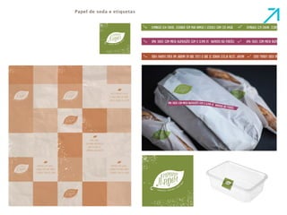 Papel de seda e etiquetas 
 