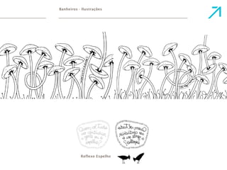 Banheiros - Ilustrações 
Reflexo Espelho 
 