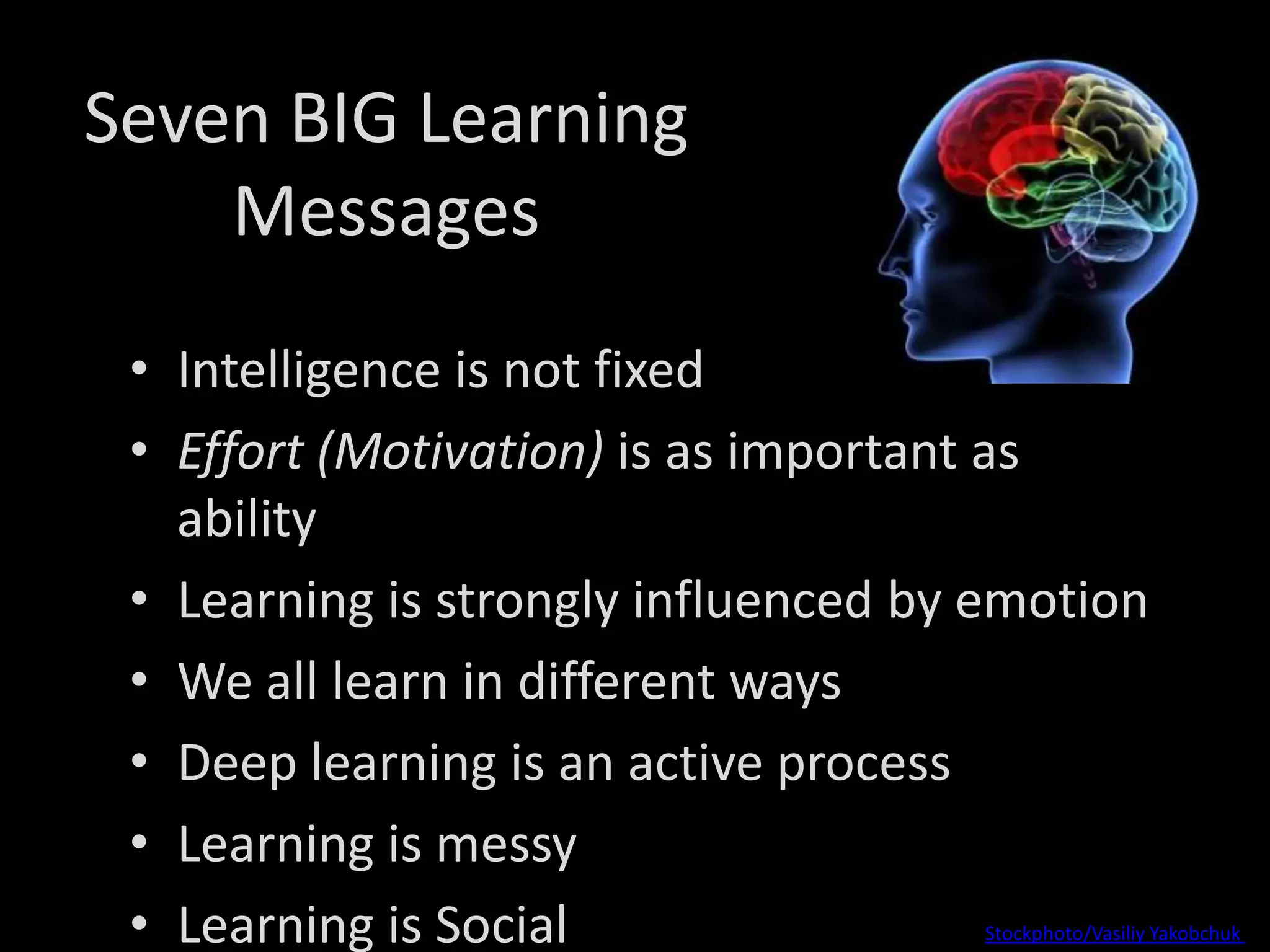 Consider Dispositions and HabitsPerkins Learning Dispositions for Good ThinkingThe Disposition to be curious and questioningThe Disposition to think broadly and adventurouslyThe Disposition to reason clearly and carefullyThe Disposition to organize one’s thinkingThe Disposition to give time to thinkingFrom The Thinking Classroom-Learning and Teaching in a Culture of Thinking, Perkins, Tishman, Jay