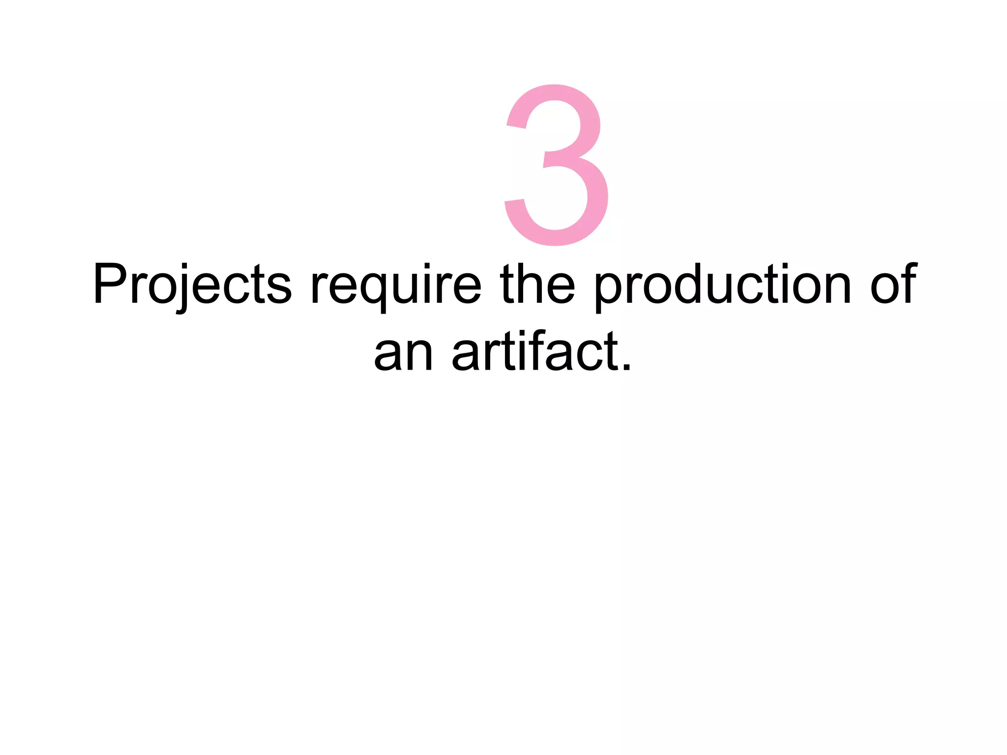 Defining projects