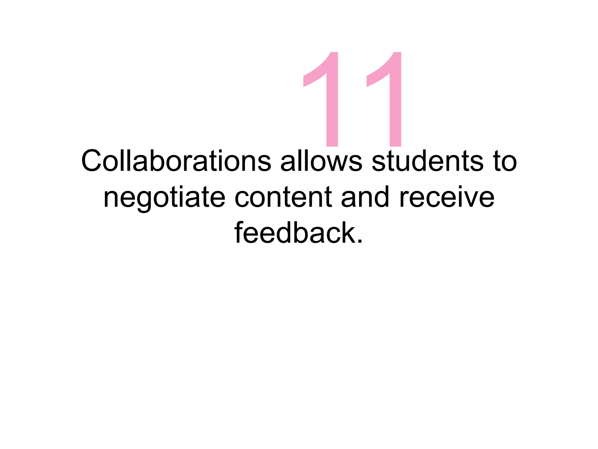 8Students should have choice in the topic(s) and/or process of investigation.