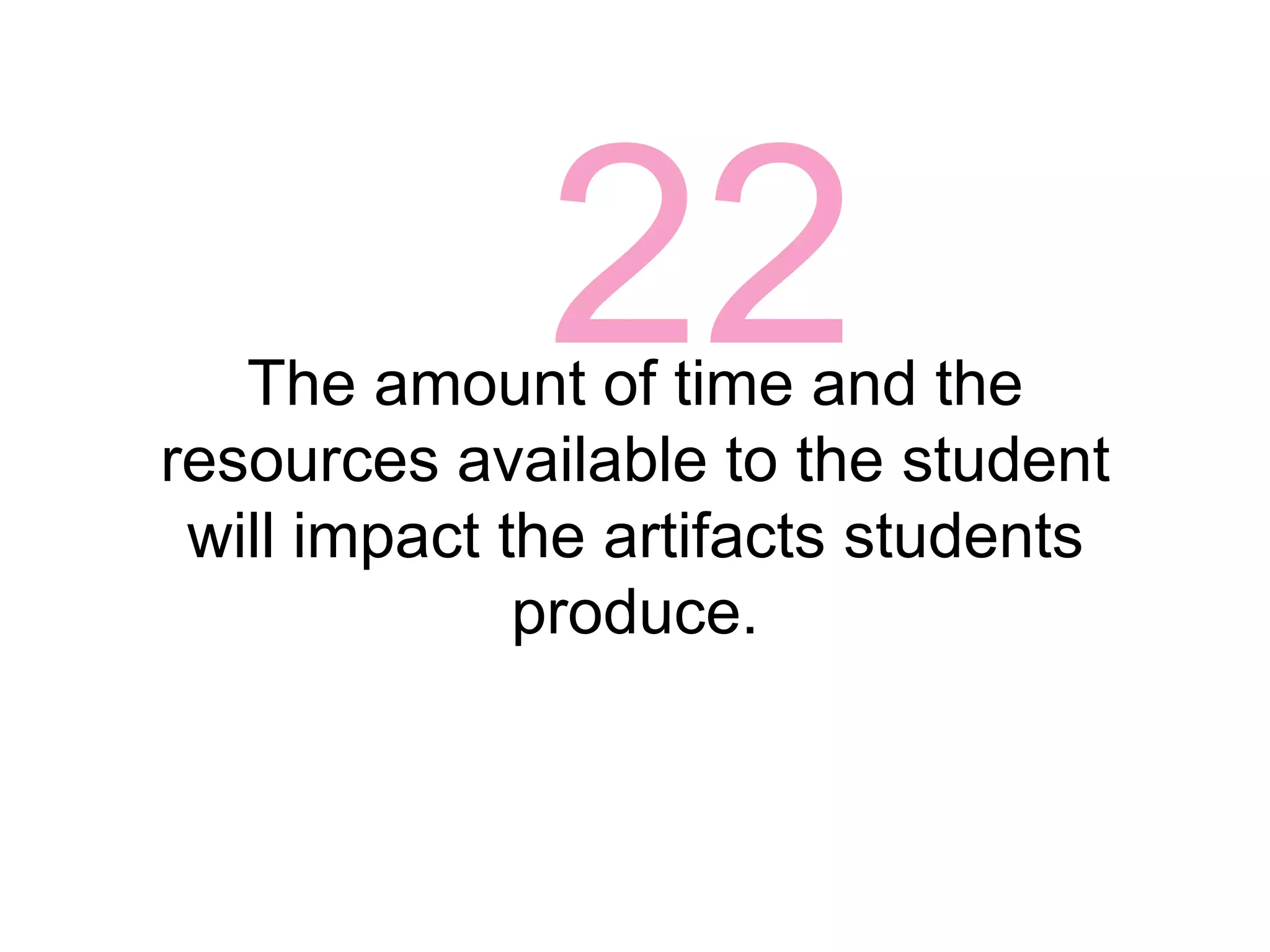 19Students will segment their learning from one class or topic to another.