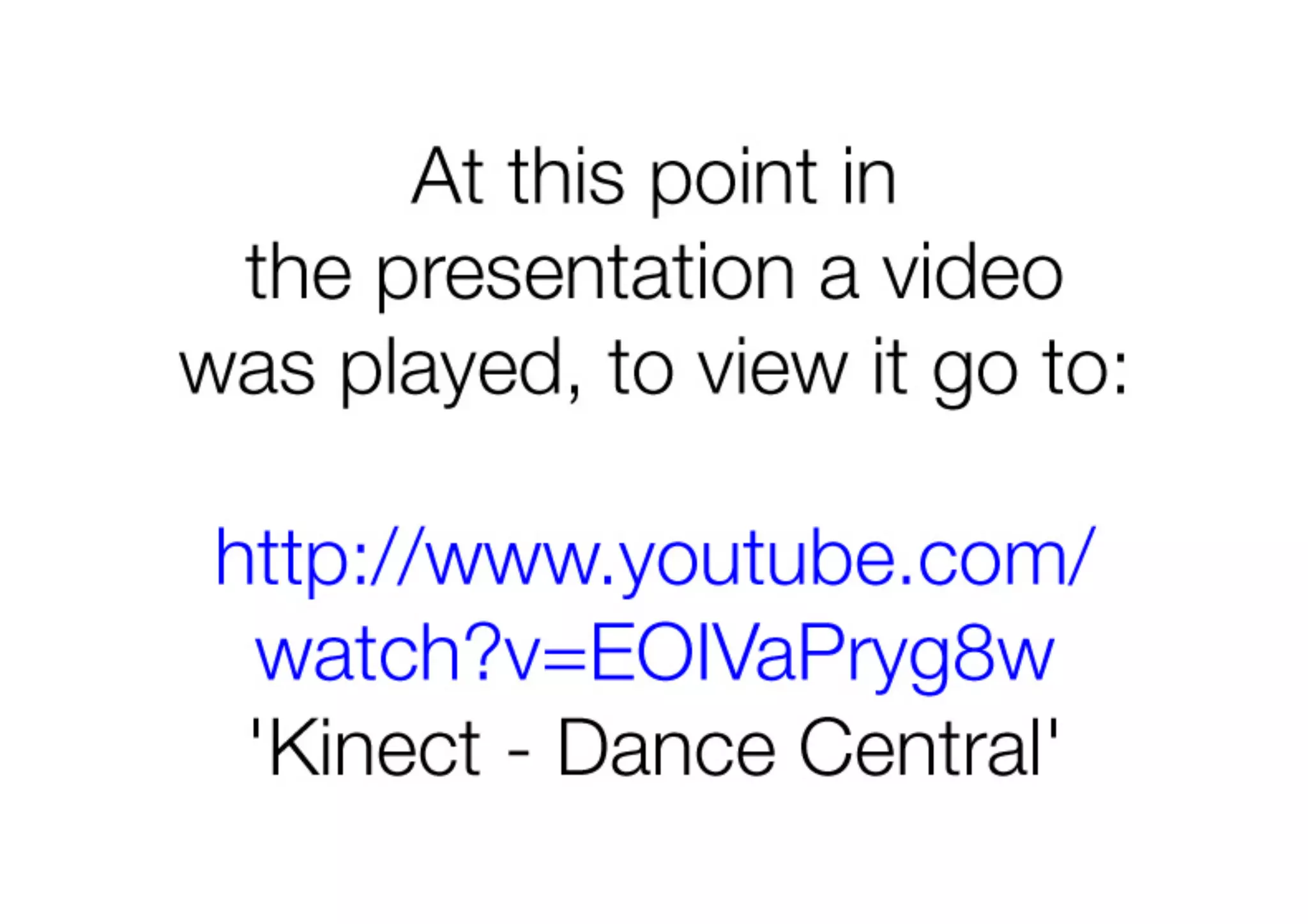 Play For Your Life part 1: Microsoft Kinect