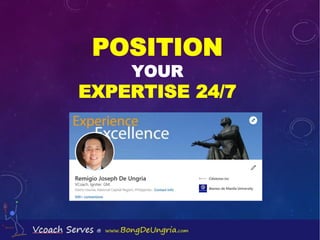 POSITION
YOUR
EXPERTISE 24/7
 