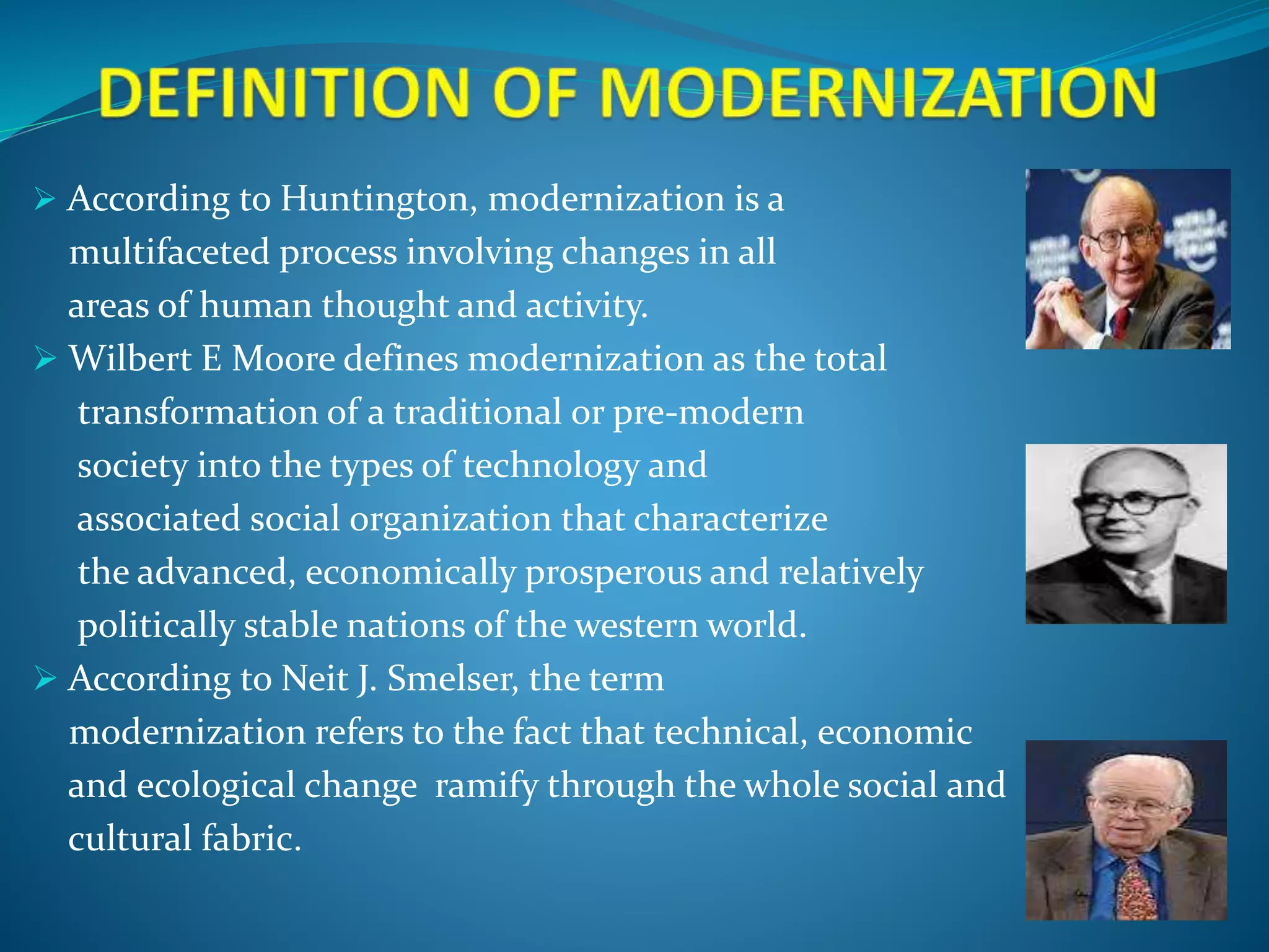 1 Modernization And Social Change Bed PPTX