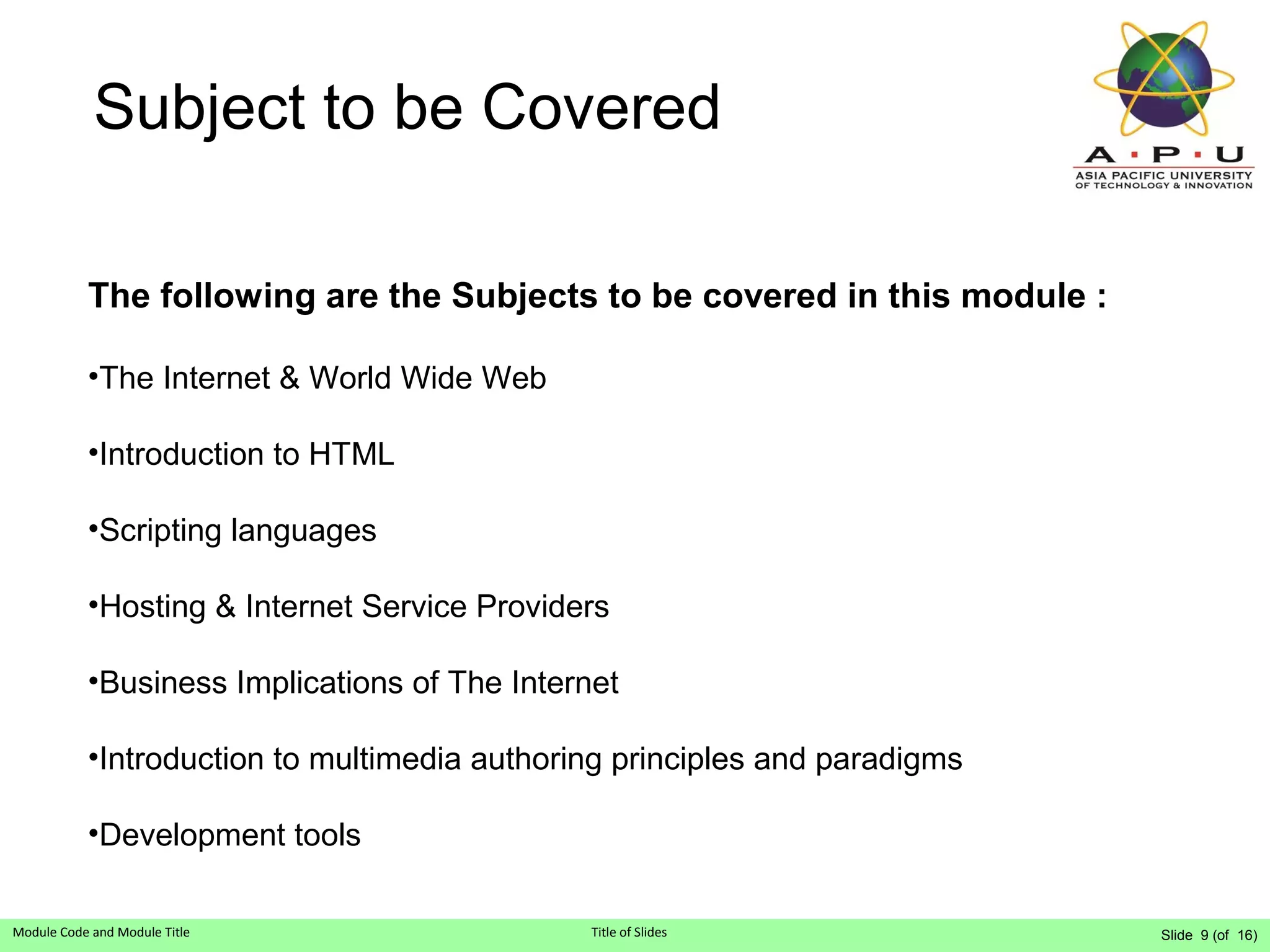 1 module intro | PPT