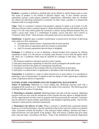 1 module Marketing Management | PDF