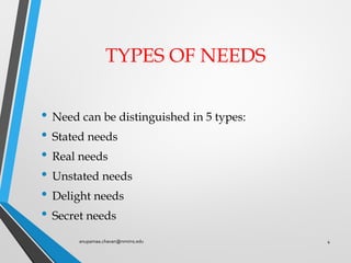 Need States. Examples Core Marketing Concepts | PDF