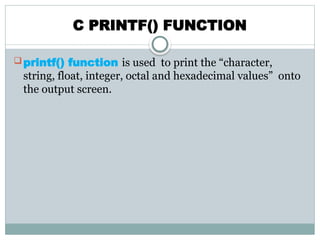 Comprehensive Introduction to C Programming Language and Its ...