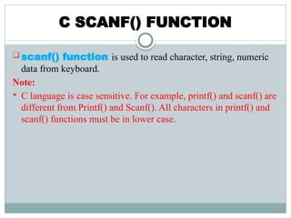 Comprehensive Introduction to C Programming Language and Its ...