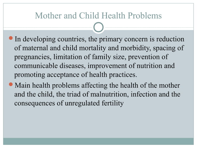 mother and child health care