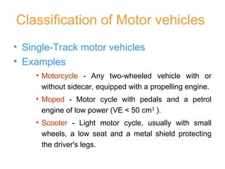 Simple Vehicle Example 1 MOTOR VEHICLE ENGINEERING introduction.ppt