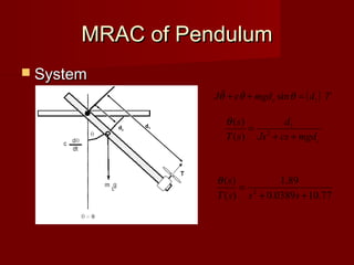 1 mrac for inverted pendulum Slide 10