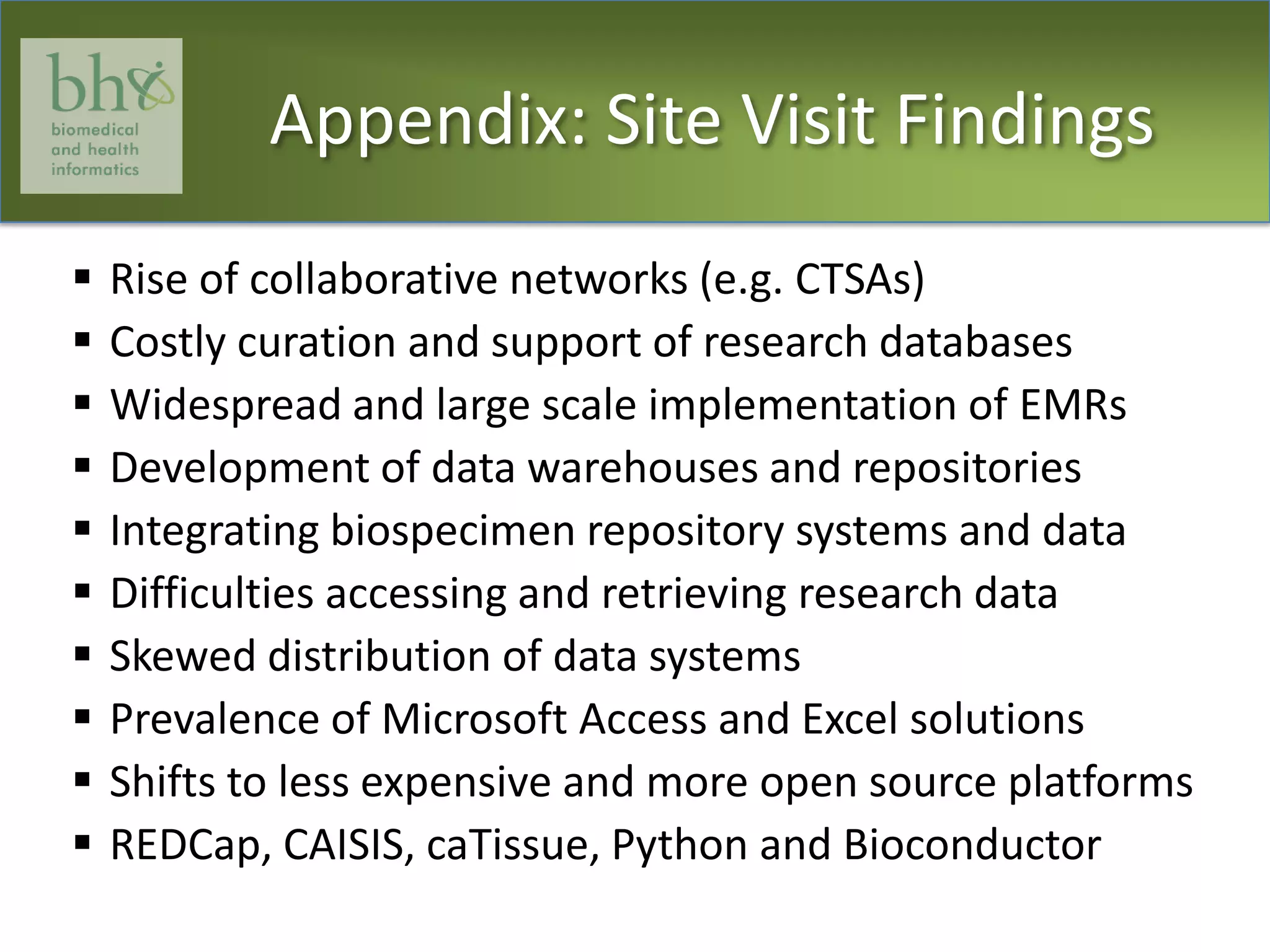 Rise of collaborative networks (e.g. CTSAs)