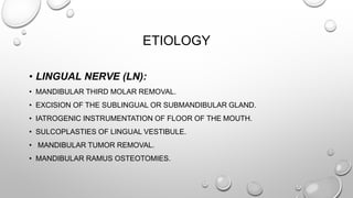 CLASSIFICATION OF NERVE INJURY
• SEDDON’S CLASSIFICATION :
• BASED ON THE TIME BETWEEN INJURY AND RECOVERY AND
DEGREE OF R...