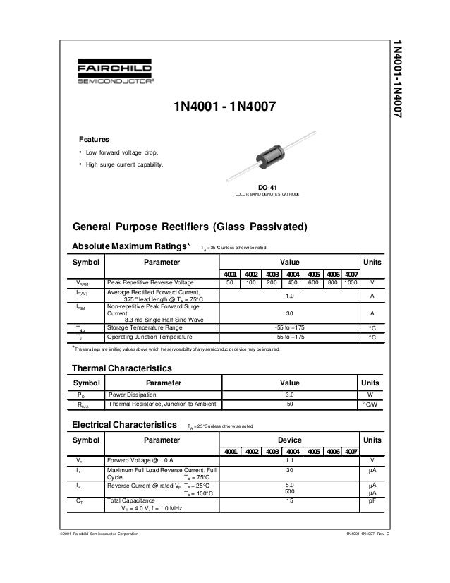 1 N4007 Datasheet