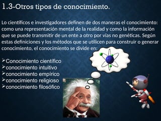 Teoría del conocimiento científico: Unidad 1 Naturaleza de la ciencia.ppt