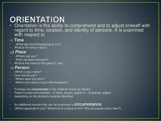 Higher Mental Functions Assessment